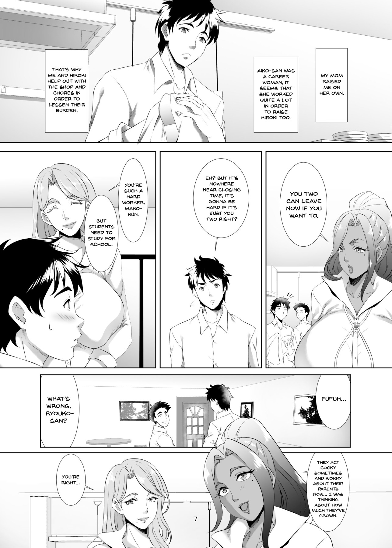 Hentai Manga Comic-Your Mom's A Pretty Good Woman, Huh? Ch.1-Read-6